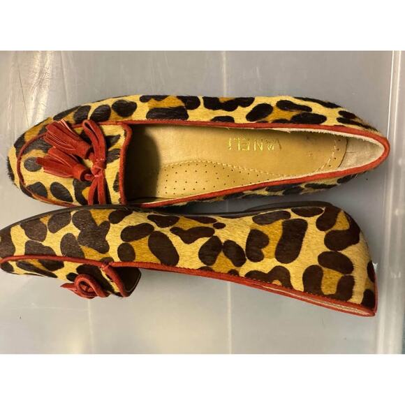 Vaneli Leopard Print with Bow Shoes Flats Animal Print Size 7M - Picture 6 of 10